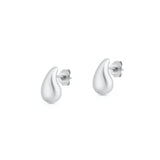 Sterling Silver Polished Teardrop Earrings
