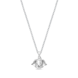 Sterling Silver Rhodium Plated Elephant Necklace