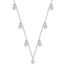 Load image into Gallery viewer, Sterling Silver Clear CZ Necklace