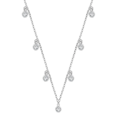 Sterling Silver Clear CZ Necklace