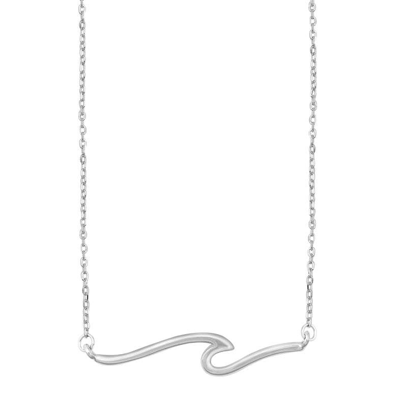 Sterling Silver 6mm Wave Necklace