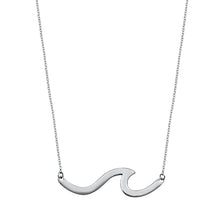 Load image into Gallery viewer, Sterling Silver Wave Necklace
