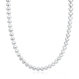 Sterling Silver Hearts Necklace