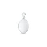 Sterling Silver Polished 15.6mm Oval Locket Pendant