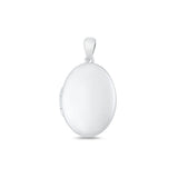 Sterling Silver Polished 20.2mm Oval Locket Pendant