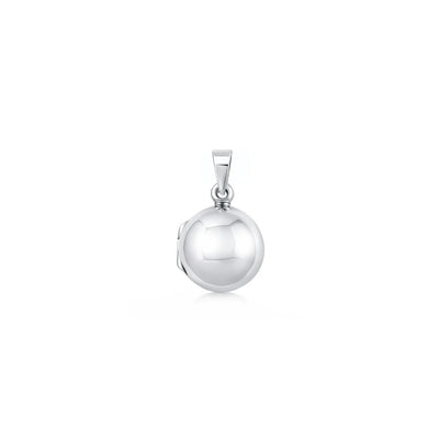 Sterling Silver Polished Round Locket Pendant