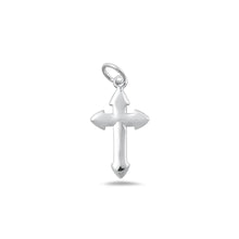 Load image into Gallery viewer, Sterling Silver Polished Cross Pendant