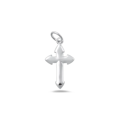 Sterling Silver Polished Cross Pendant