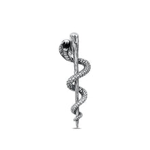 Load image into Gallery viewer, Sterling Silver Oxidized Cobra Snake Pendant