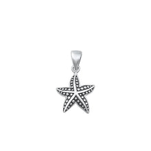 Load image into Gallery viewer, Sterling Silver Oxidized Starfish Pendant-14mm