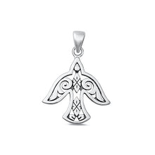 Load image into Gallery viewer, Sterling Silver Oxidized Bird Pendant