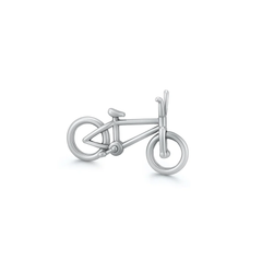 Sterling Silver Oxidized Bicycle Pendant