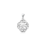 Sterling Silver Oxidized And Polished Celtic Infinity Pendant