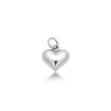 Sterling Silver Oxidized And High Polished 11.6mm Heart Pendant
