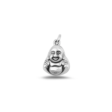 Load image into Gallery viewer, Sterling Silver Oxidized Happy Buddha Pendant