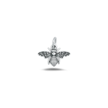Load image into Gallery viewer, Sterling Silver Oxidized Bee Pendant