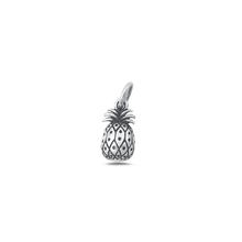 Load image into Gallery viewer, Sterling Silver Oxidized And Polished Pineapple Pendant