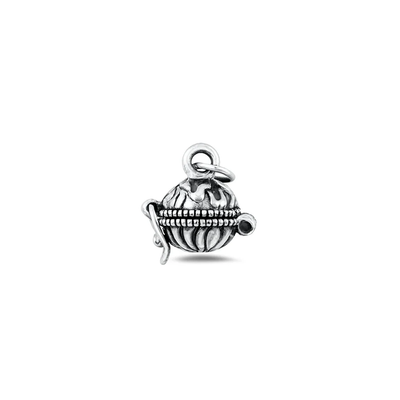 Sterling Silver Oxidized And Polished Prayer Canister Pendant