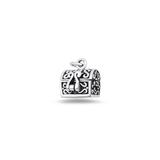 Sterling Silver Oxidized And Polished Treasure Chest Locket Pendant