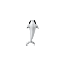 Load image into Gallery viewer, Sterling Silver Oxidized And Polished Whale Pendant