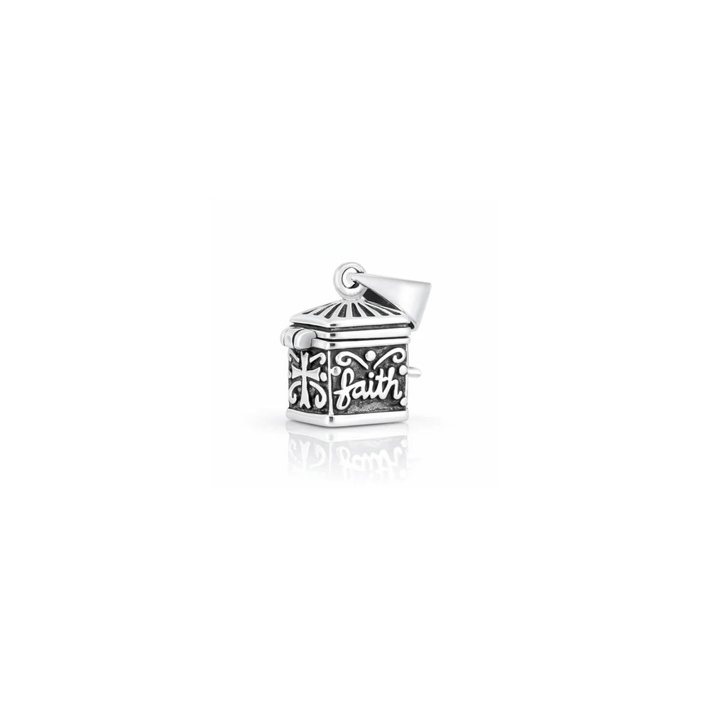 Sterling Silver Oxidized And Polished Canister Pendant