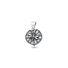 Load image into Gallery viewer, Sterling Silver Oxidized And High Polished Dragonfly And Leaf Pendant