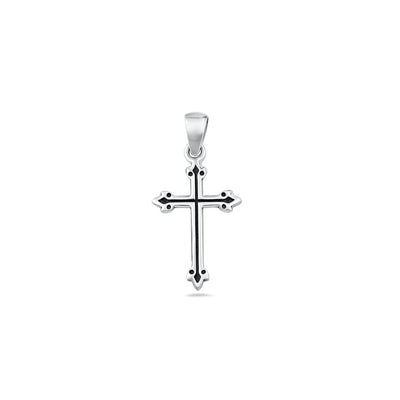 Sterling Silver Polished Cross Pendant