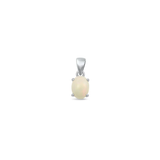 Sterling Silver Genuine Ethiopian Opal Solitaire Stone Pendant