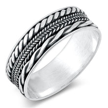 Load image into Gallery viewer, Sterling Silver Twist Bali Design Ring
