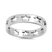 Load image into Gallery viewer, Sterling Silver Stars Baby Ring