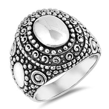 Load image into Gallery viewer, Sterling Silver Oxidized Bali Ring