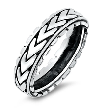 Load image into Gallery viewer, Sterling Silver Oxidized Plain Ring