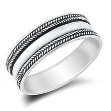 Load image into Gallery viewer, Sterling Silver Oxidized Spiral Bali Ring