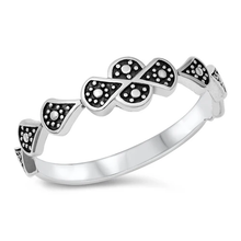Load image into Gallery viewer, Sterling Silver Oxidized 4mm Bali Ring