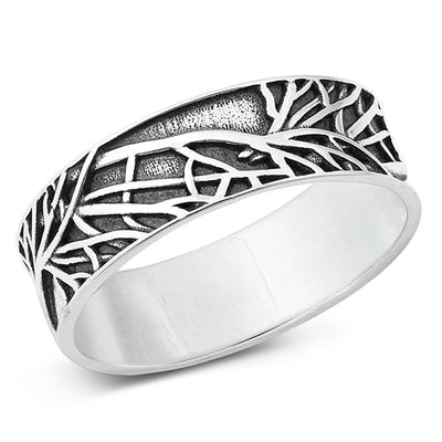 Sterling Silver Oxidized Tree Branches Ring