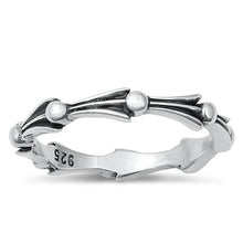 Load image into Gallery viewer, Sterling Silver Oxidized 3.7mm Ring