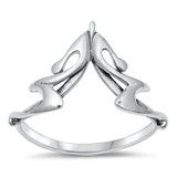 Sterling Silver Oxidized 12.9mm Ring