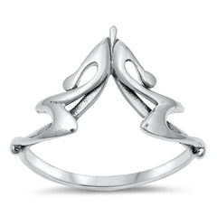 Sterling Silver Oxidized 12.9mm Ring
