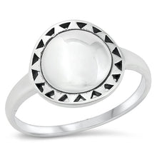 Load image into Gallery viewer, Sterling Silver Oxidized 12.8mm Sun Ring