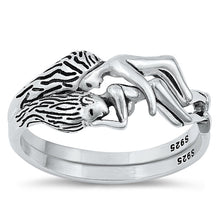 Load image into Gallery viewer, Sterling Silver Oxidized Lovers Ring