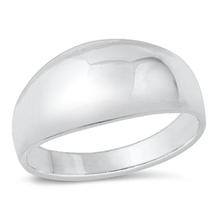 Sterling Silver Oxidized 9.7mm Ring