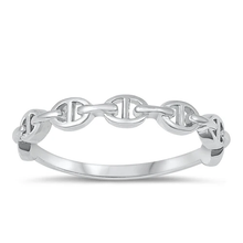Load image into Gallery viewer, Sterling Silver Rhodium Plated 3.5mm Chain Ring