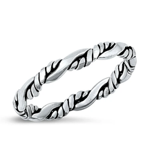 Load image into Gallery viewer, Sterling Silver Oxidized 2.8mm Ring