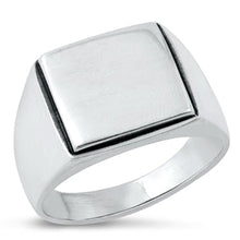 Load image into Gallery viewer, Sterling Silver Oxidized 14.3mm Signet Ring