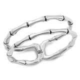 Sterling Silver Oxidized 7.1mm Ring