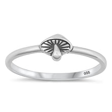 Load image into Gallery viewer, Sterling Silver Oxidized Mushroom Ring-5.4mm