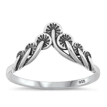 Load image into Gallery viewer, Sterling Silver Oxidized Mushrooms Ring-9.3mm