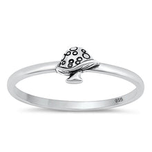 Load image into Gallery viewer, Sterling Silver Oxidized Mushroom Ring-5.3mm
