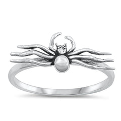 Sterling Silver Oxidized Spider Ring