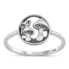 Load image into Gallery viewer, Sterling Silver Oxidized Mushroom Ring-11.3mm